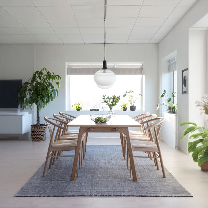 Hjem Interiors Saga Eetkamerstoel Blank Eiken|Gebroken Wit set van 2