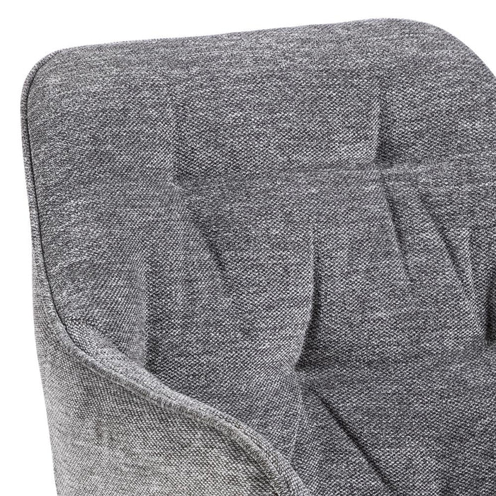 Giga Living - Eetkamerstoel - Antraciet - Stof - Zithoogte 47cm - Zion - Set van 2