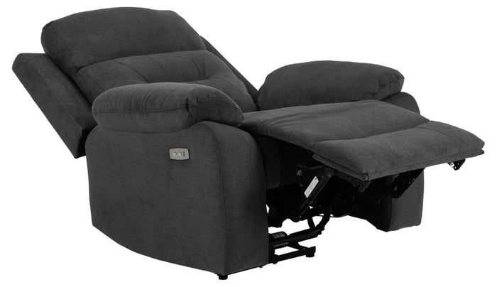 Giga Living - Relaxfauteuil Donkergrijs Stof - Verstelbaar - Zarna