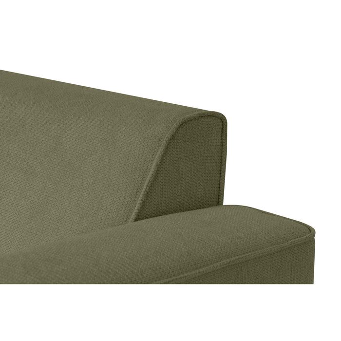 by fonQ Loft Hoekbank met Chaise Longue Links - Chenille - Groen