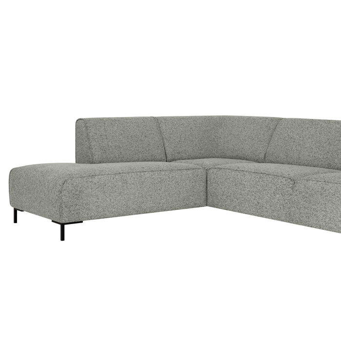 by fonQ Loft Hoekbank Links - Chenille Melange - Mintgroen