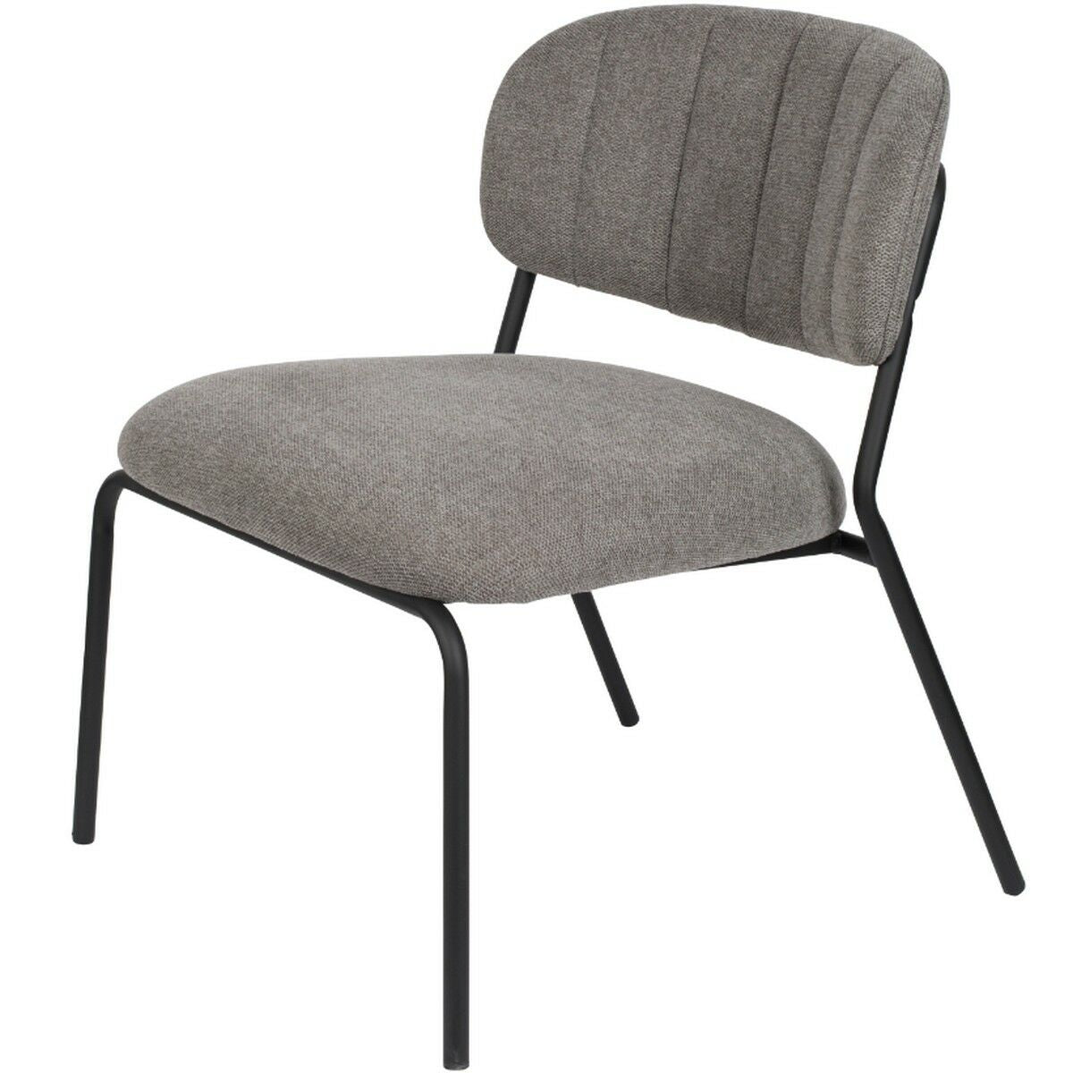 Puur Viken fauteuil grijs|zwart