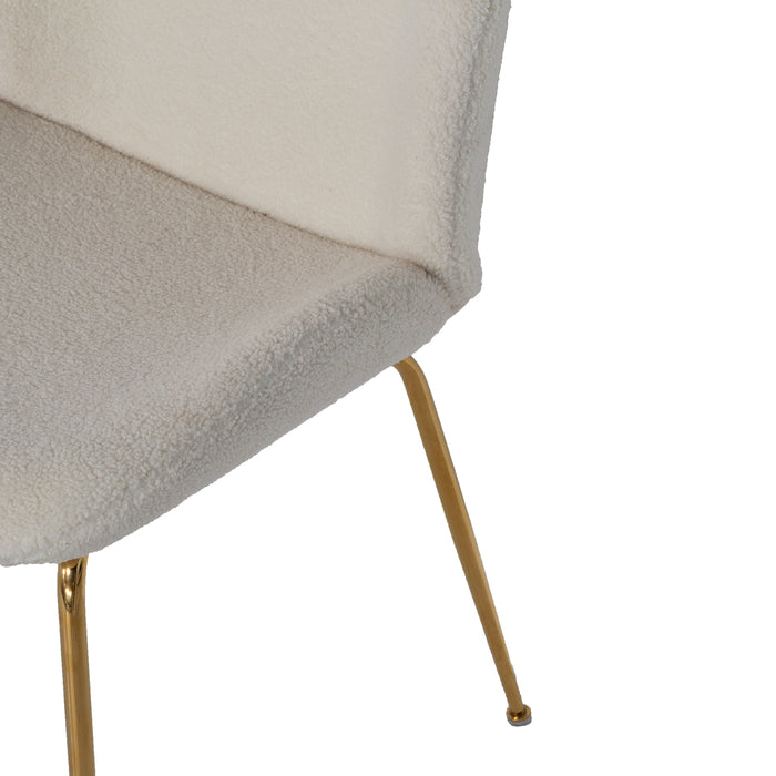 Eetkamerstoel Teddy Wit - Stoel Dewi Luxe - Giga Meubel