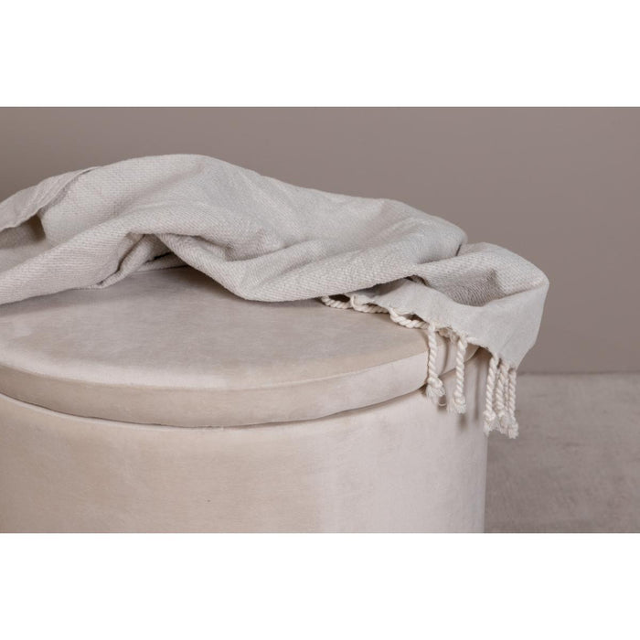 Svea - Blaze poef - velvet - beige