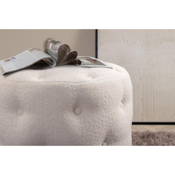 Svea - Juno hocker - teddy - wit