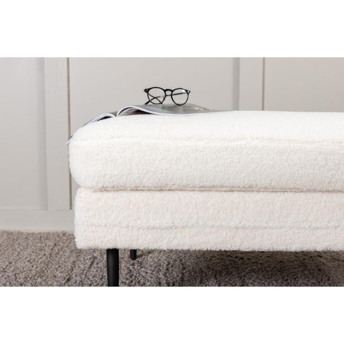 Svea - Kira hocker - teddy - wit