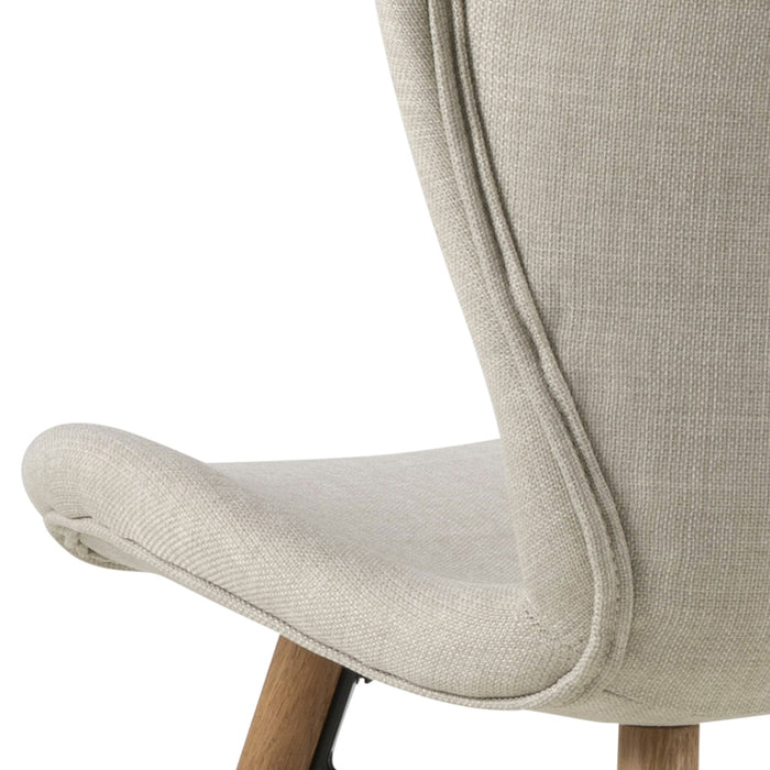 Giga Living - Eetkamerstoel Stof Zandkleur - Zithoogte 46,5cm