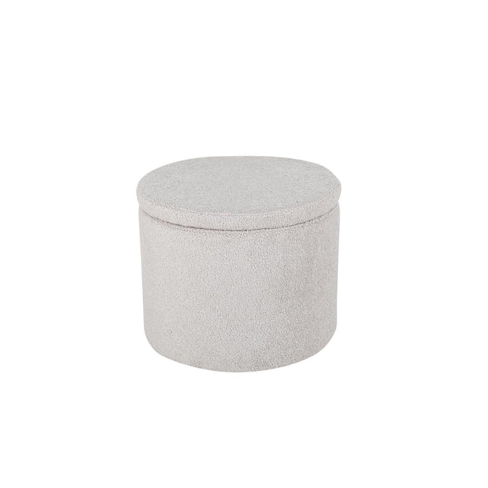 Svea - Blaze poef - teddy - grijs