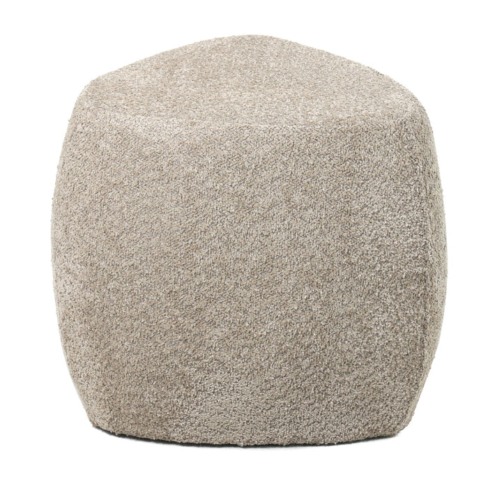 Giga Meubel - Poef Stof|Textiel Taupe - 46x46x43cm - Josip