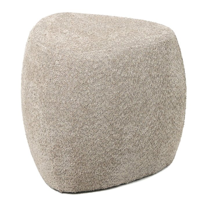 Giga Meubel - Poef Stof|Textiel Taupe - 46x46x43cm - Josip