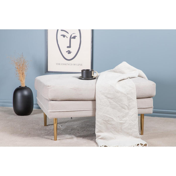 Svea - Tess hocker - rib - beige