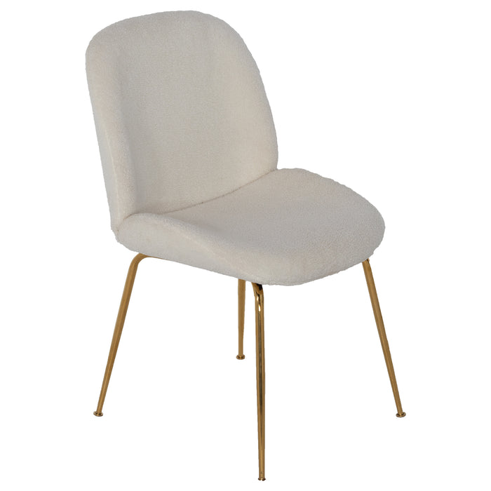 Eetkamerstoel Teddy Wit - Stoel Dewi Luxe - Giga Meubel