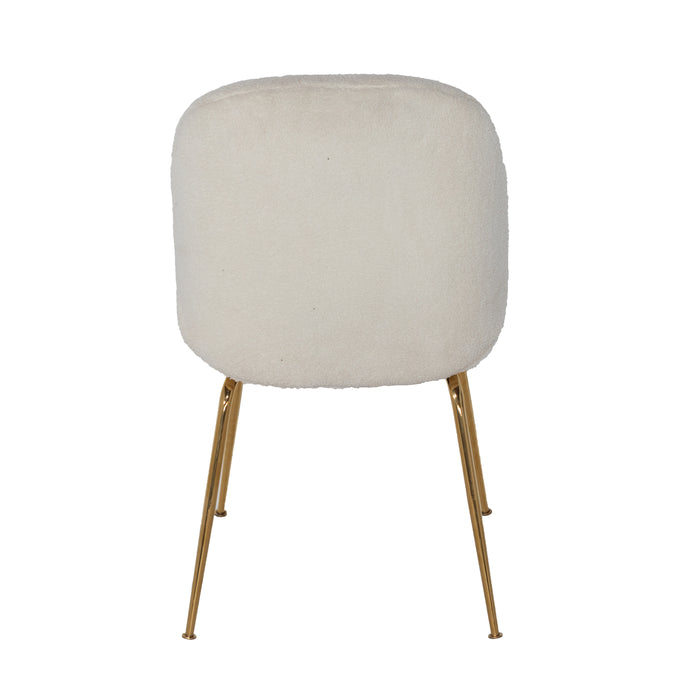 Eetkamerstoel Teddy Wit - Stoel Dewi Luxe - Giga Meubel