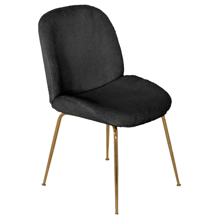 Eetkamerstoel Teddy Zwart - Stoel Dewi Luxe - Giga Meubel