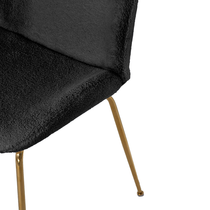 Eetkamerstoel Teddy Zwart - Stoel Dewi Luxe - Giga Meubel