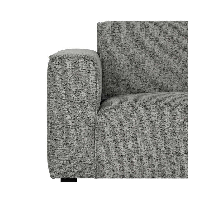 by fonQ Loft Hoekbank Rechts - Chenille Melange - Steengrijs