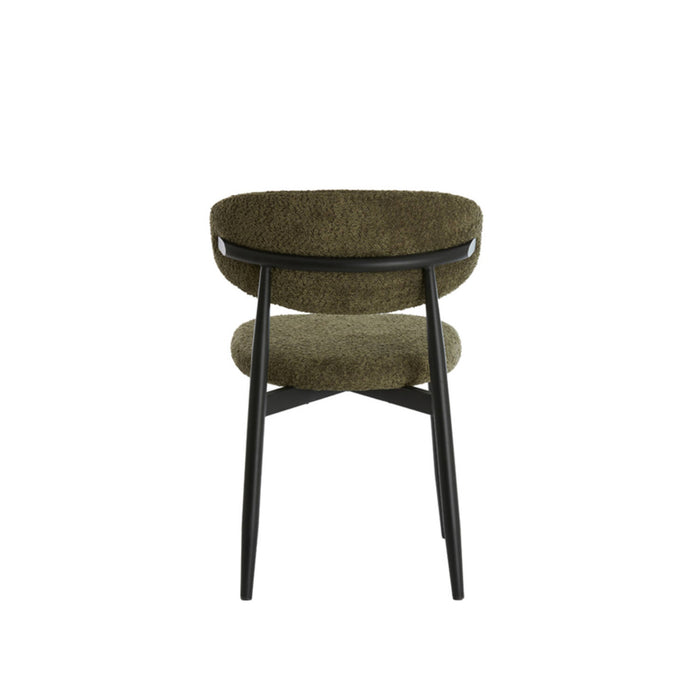 Light & Living - Eniola eetkamerstoel - groen+zwart