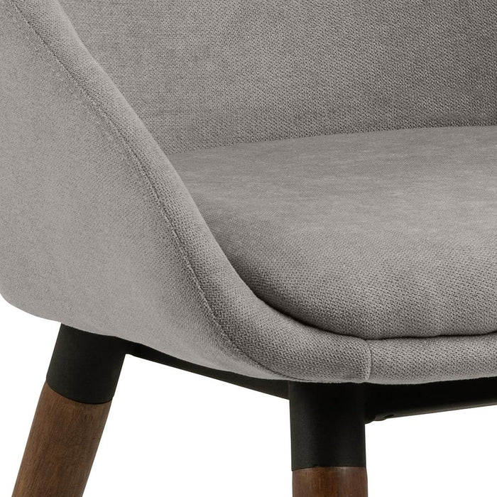 Giga Living - Eetkamerstoel Met Armleuning Lhen Lichtgrijs