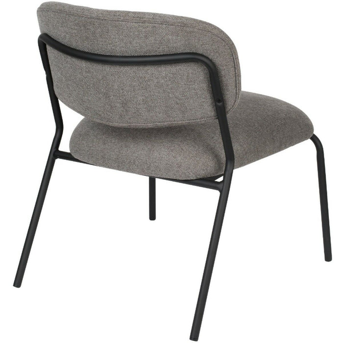 Puur Viken fauteuil grijs|zwart