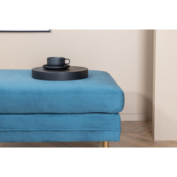 Svea - Tess hocker - velvet - blauw