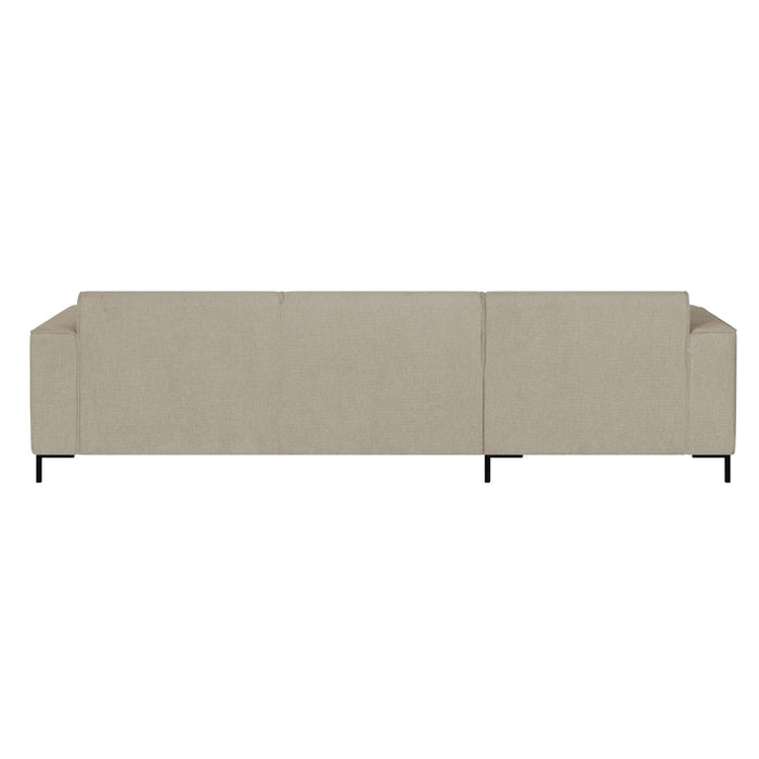 by fonQ Loft Hoekbank met Chaise Longue Links - Chenille - Greige