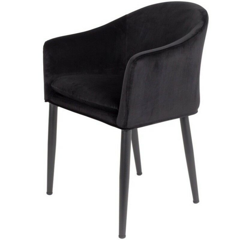 Puur - Kinna eetkamerstoel velours zwart