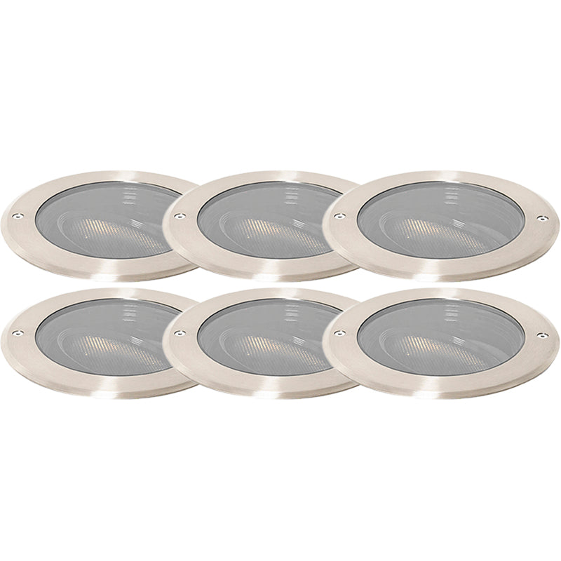 QAZQA Set van 6 grondspot staal AR111 verstelbaar IP65 - Delux Honey