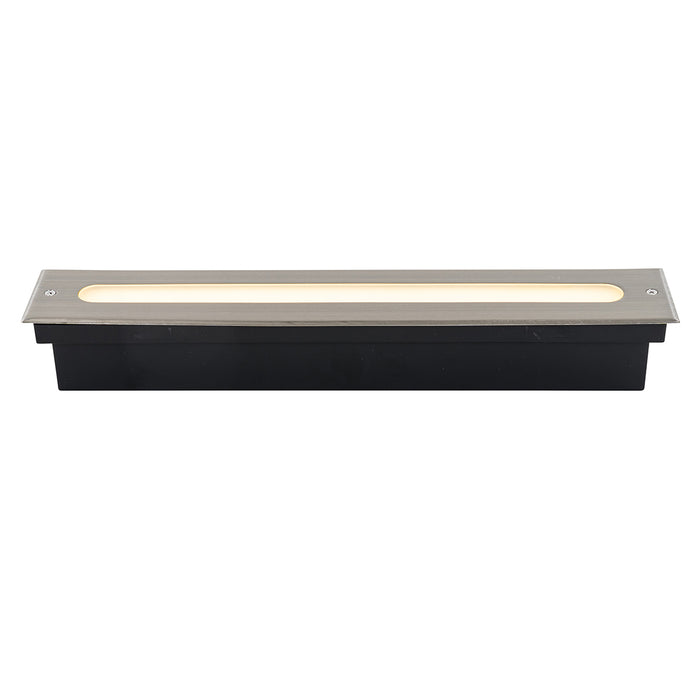 QAZQA Moderne grondspot staal 50 cm incl. LED IP65 - Eline
