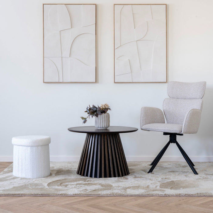 House Nordic - Eetkamerstoel Lichtgrijs - Draaibaar - Cordoba - Set van 2