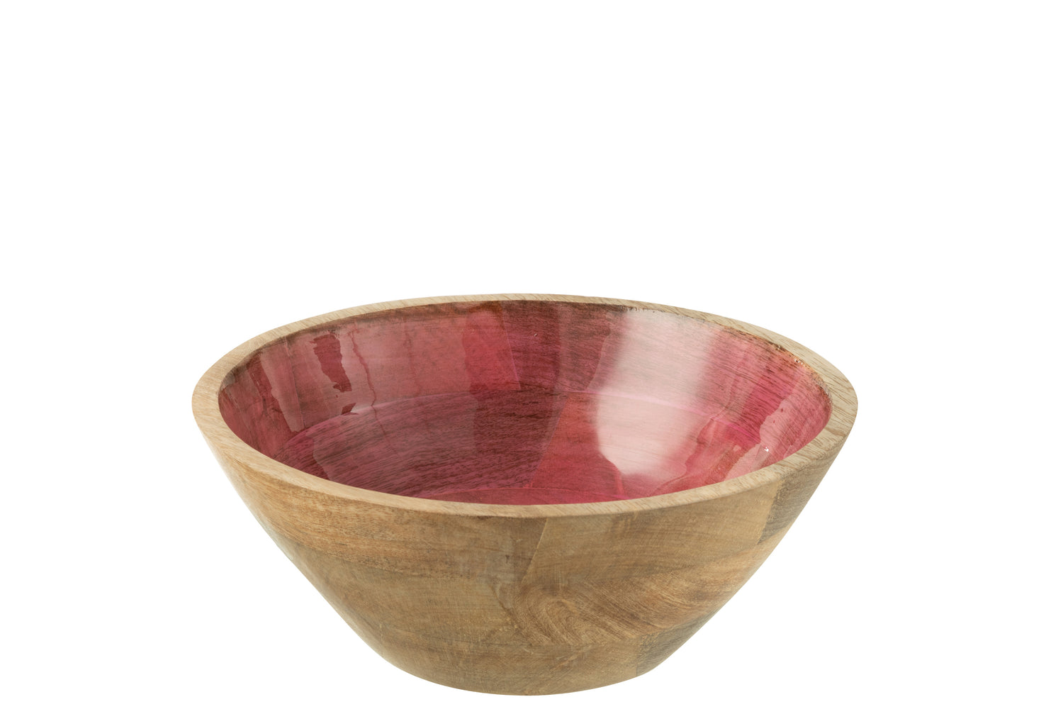 J-Line kom - hout - roze - large