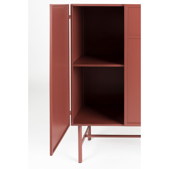 Housecraft Living Davis Kast Metaal Bruin| Rood