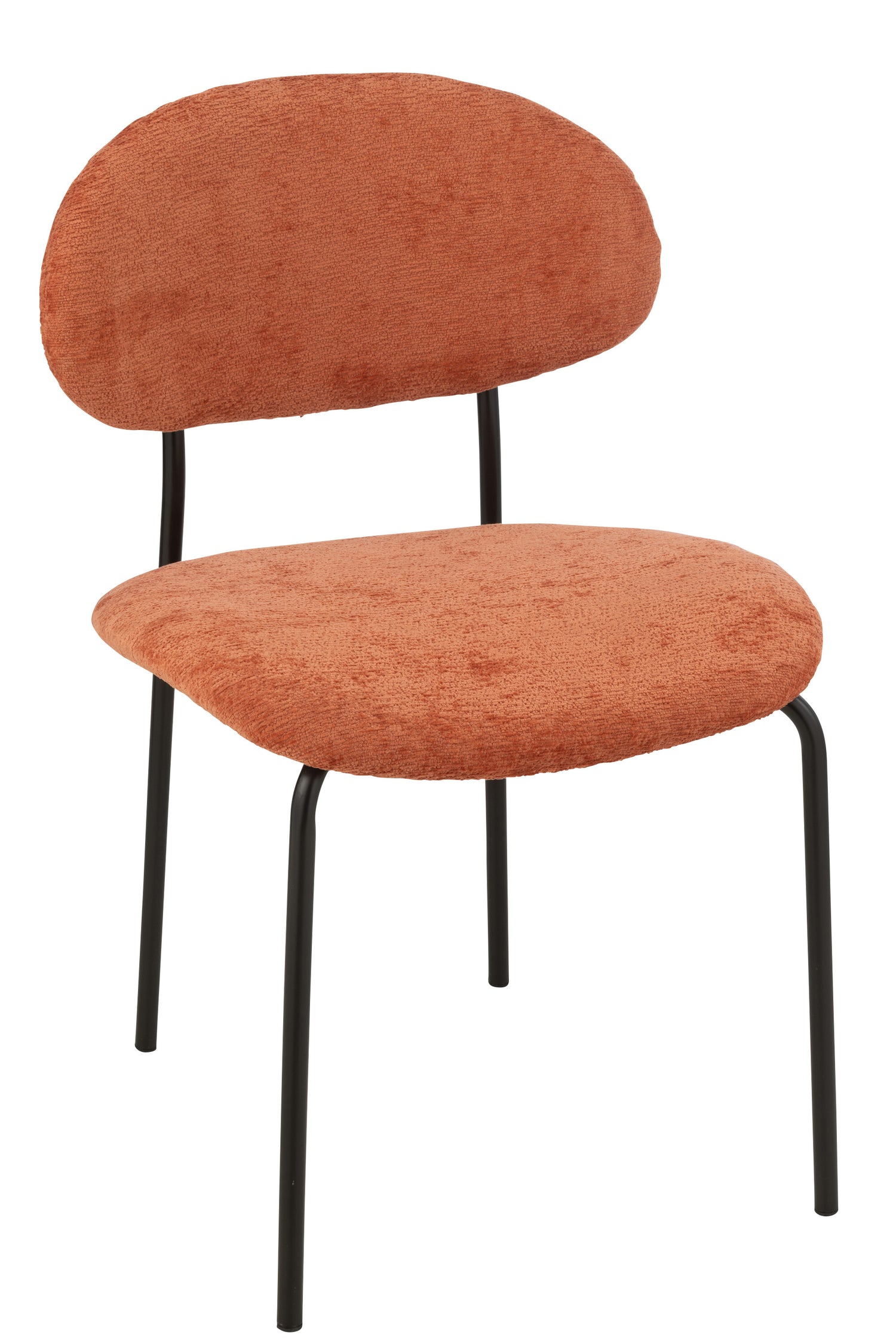 J-Line stoel - textiel|metaal - oranje|roest