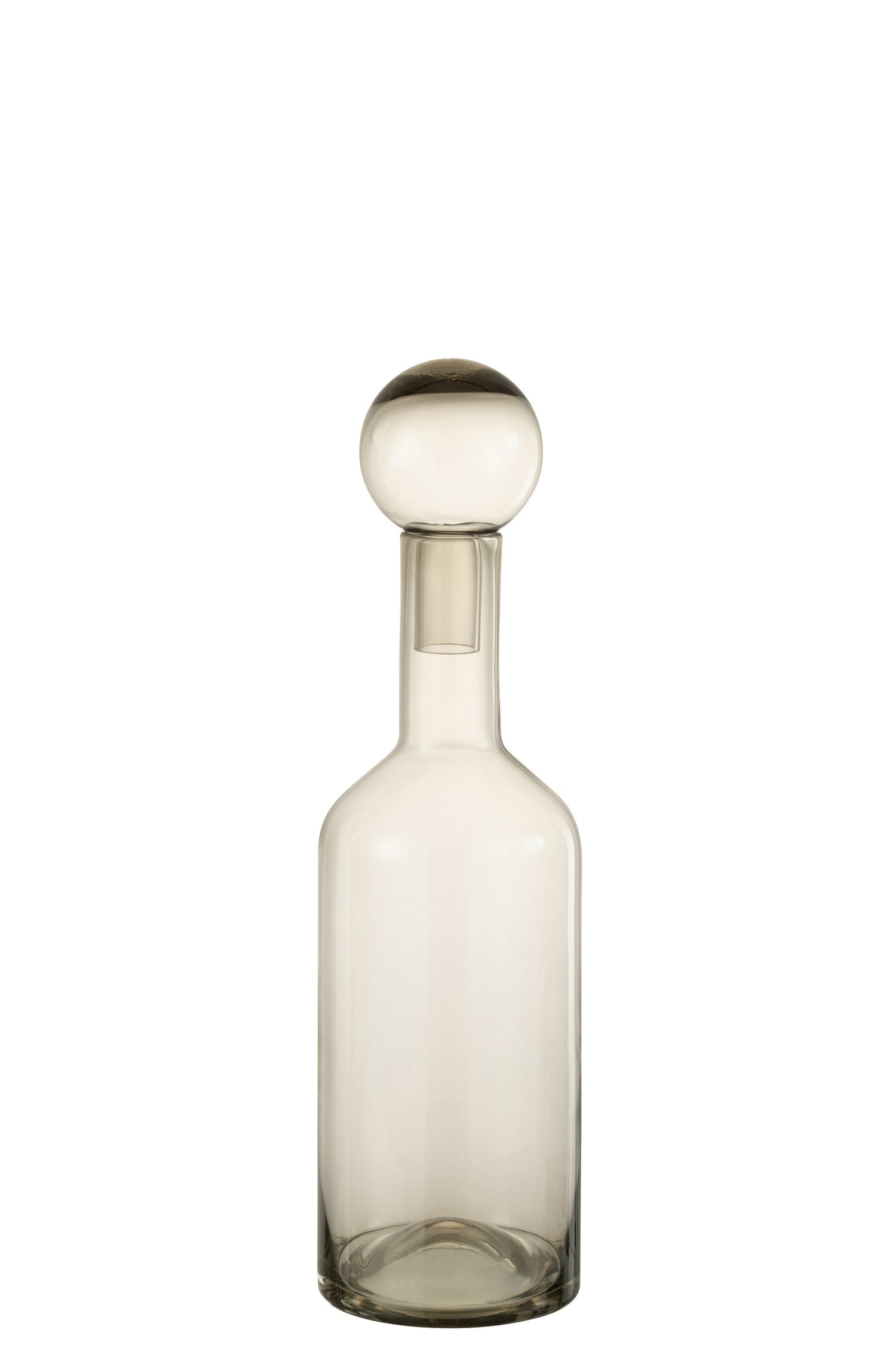 J-Line decoratie Fles Norma - glas - grijs - medium