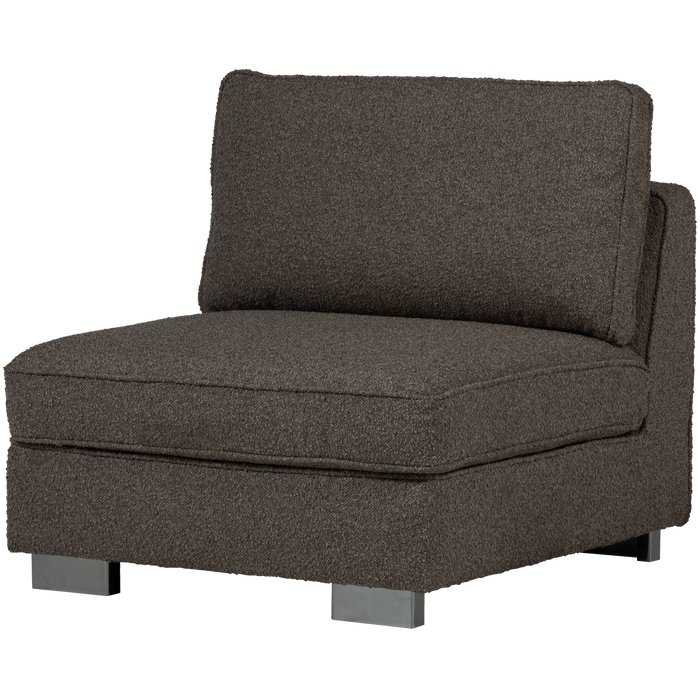 vtwonen Lazy 1-Zits Element - Bouclé - Antraciet