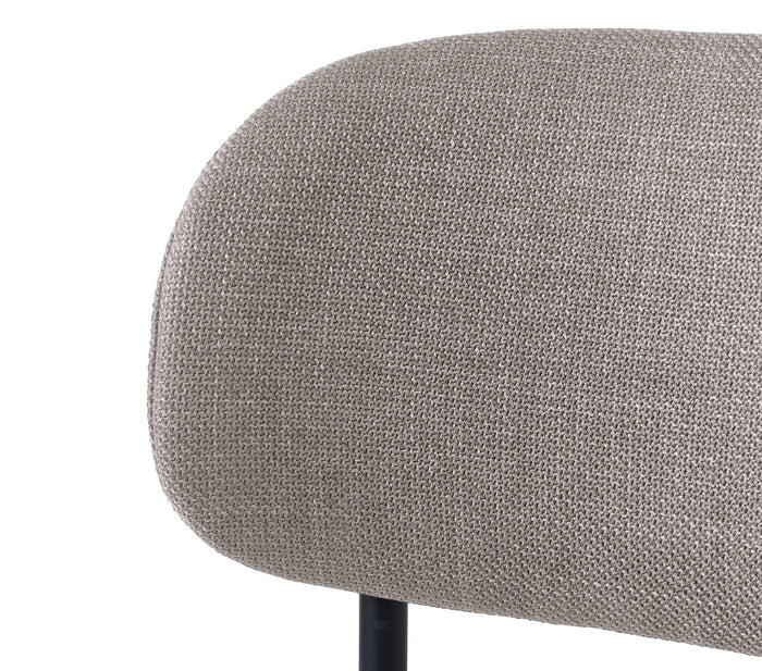 Giga Living - Eetkamerstoel Zandkleur Stof - Fowler - Set van 2