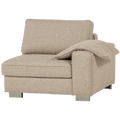vtwonen Lazy 1-Zits Element met arm rechts - Bouclé - Naturel