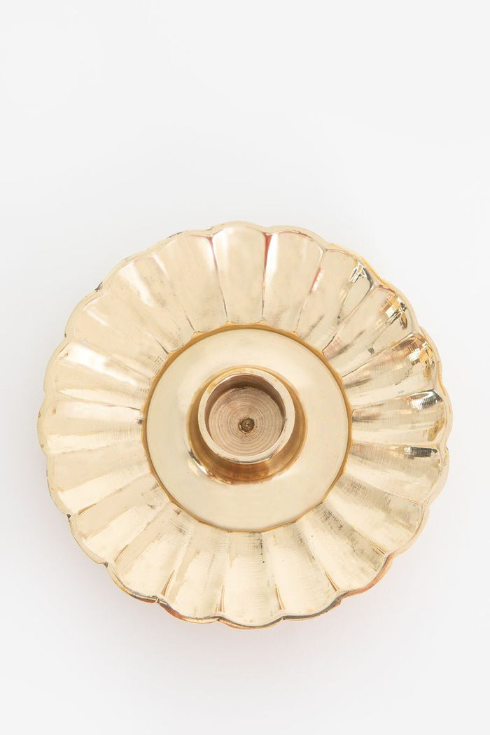 Sissy-Boy Goudkleurige messing kleine kandelaar