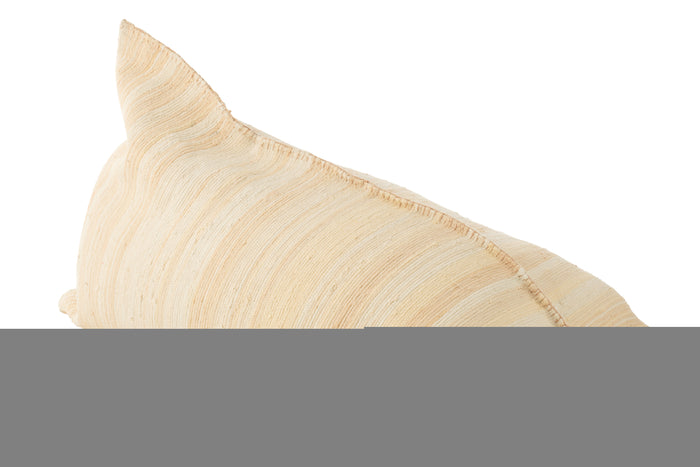 J-Line Zitzak Breeze Strepen Gerecycleerd Katoen Creme|Zalm