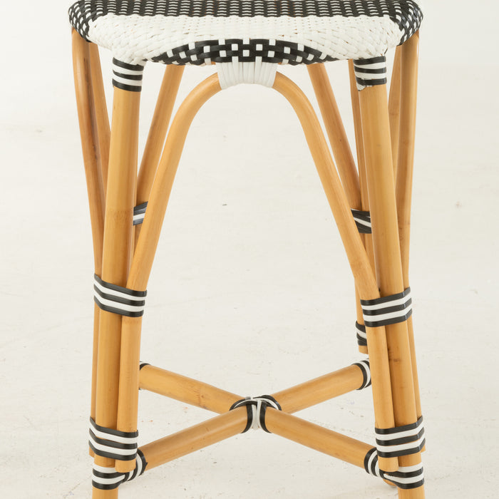 J-Line barkruk Live - rotan|kunststof - naturel|zwart