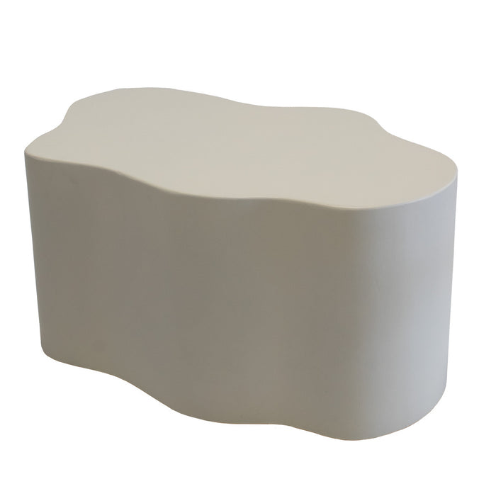 DÉJA Living - Salontafel Wit Eco Composiet - 100x70x41cm - Marly