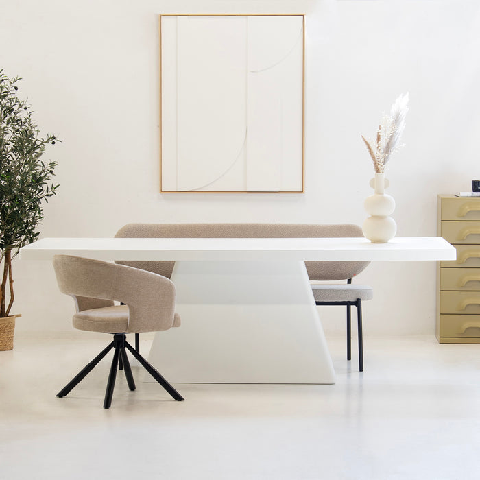 Giga Meubel - Eettafel Rechthoek 300cm - Wit Eco Composiet - Avia