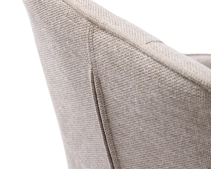 Giga Living - Eetkamerstoel Stof Zandkleur - Nolan - Set van 2