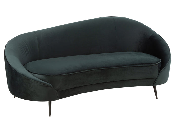 J-Line sofa Elisabeth - textiel|metaal - groen