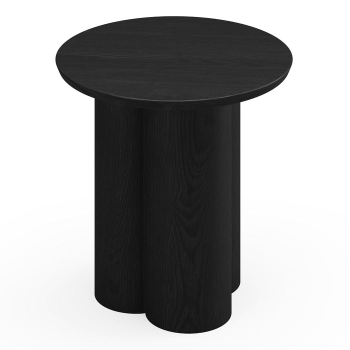 Zwarte houten salontafel met 45 cm blad