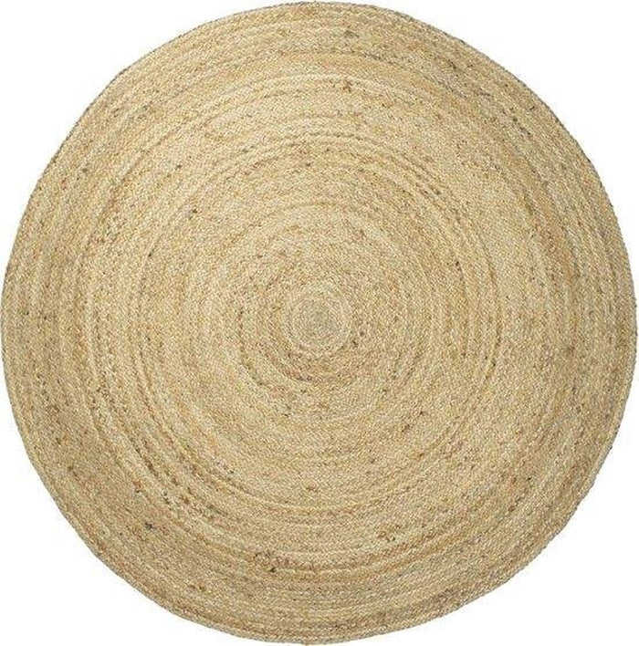 Mrcarpet Rond Jute Buitenkleed Outdoor Breeze Naturel 120cm