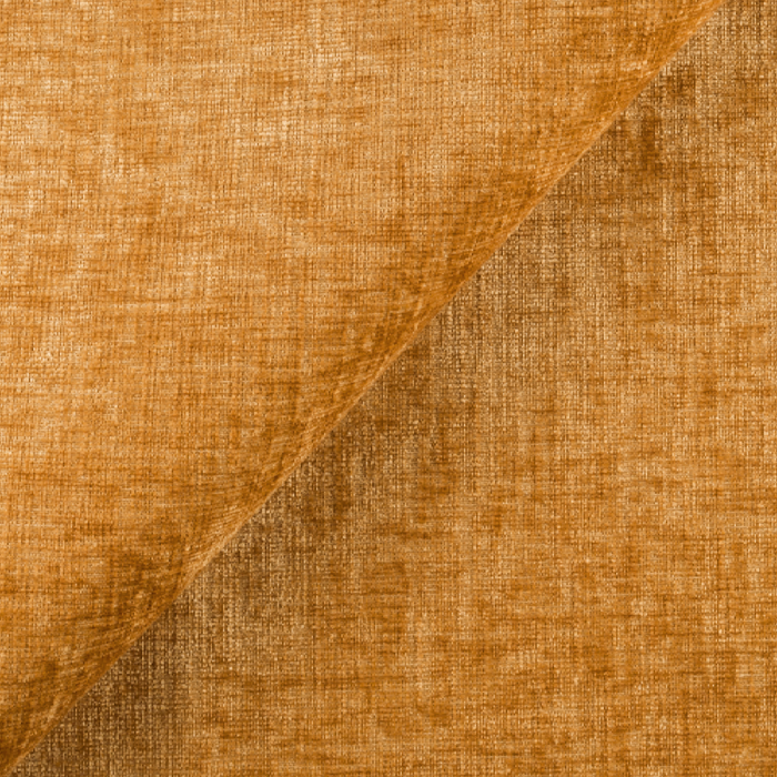 4-zits slaapbank in getextureerd mosterdkleurig fluweel