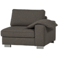 vtwonen Lazy 1-Zits Element met arm rechts - Bouclé - Antraciet