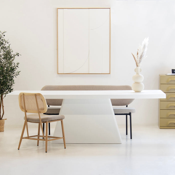 Giga Meubel - Eettafel Rechthoek 300cm - Wit Eco Composiet - Avia