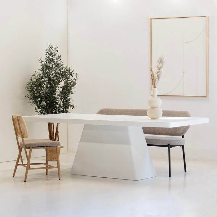 Giga Meubel - Eettafel Rechthoek 300cm - Wit Eco Composiet - Avia