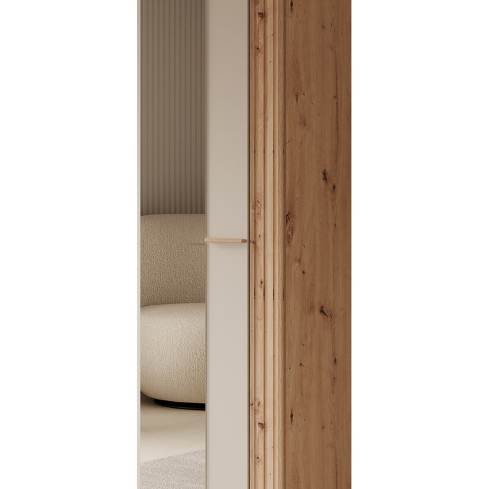 Meubella - Halkast Bahia - Beige - 60 cm - Met spiegel